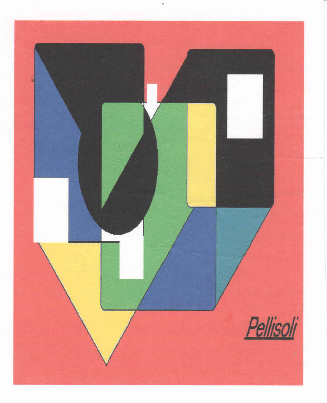 Imagem Livre-Expressionista, num enquadramento de formas retangulares, triangulares e ovaladas...
